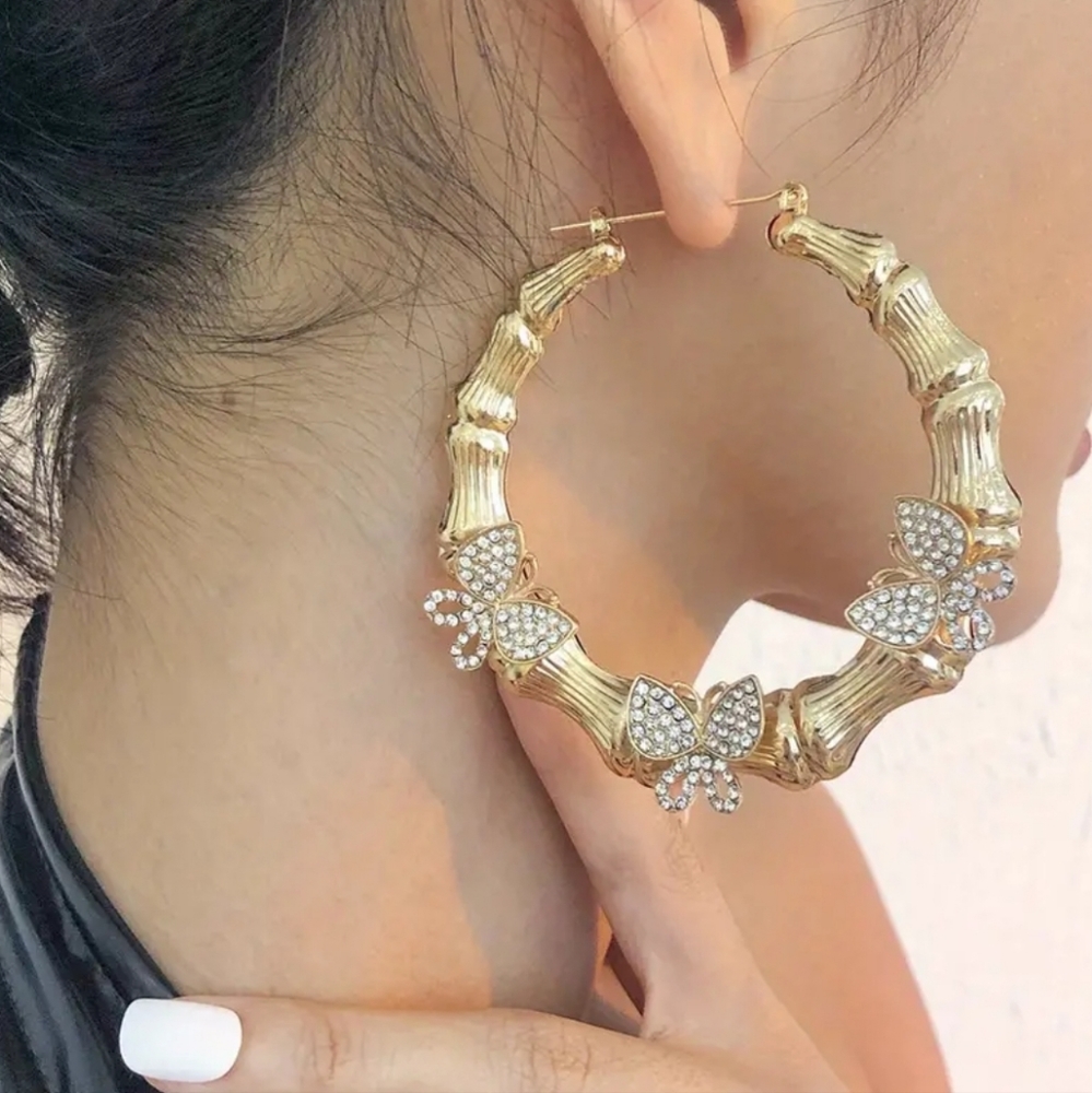 Butterfly Bamboo Hoops